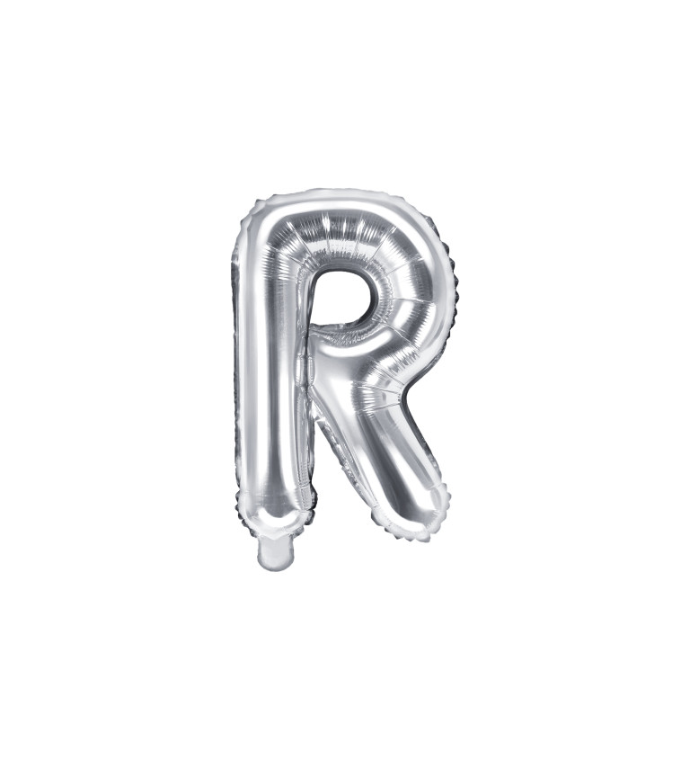 Balónek stříbrné - písmeno R