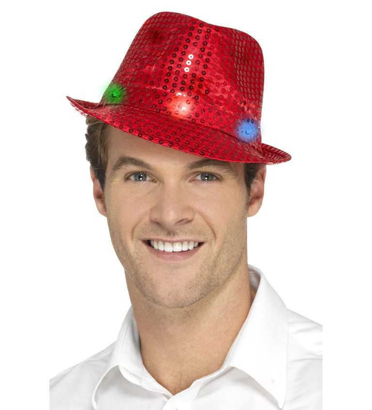 Light Up červený klobouk