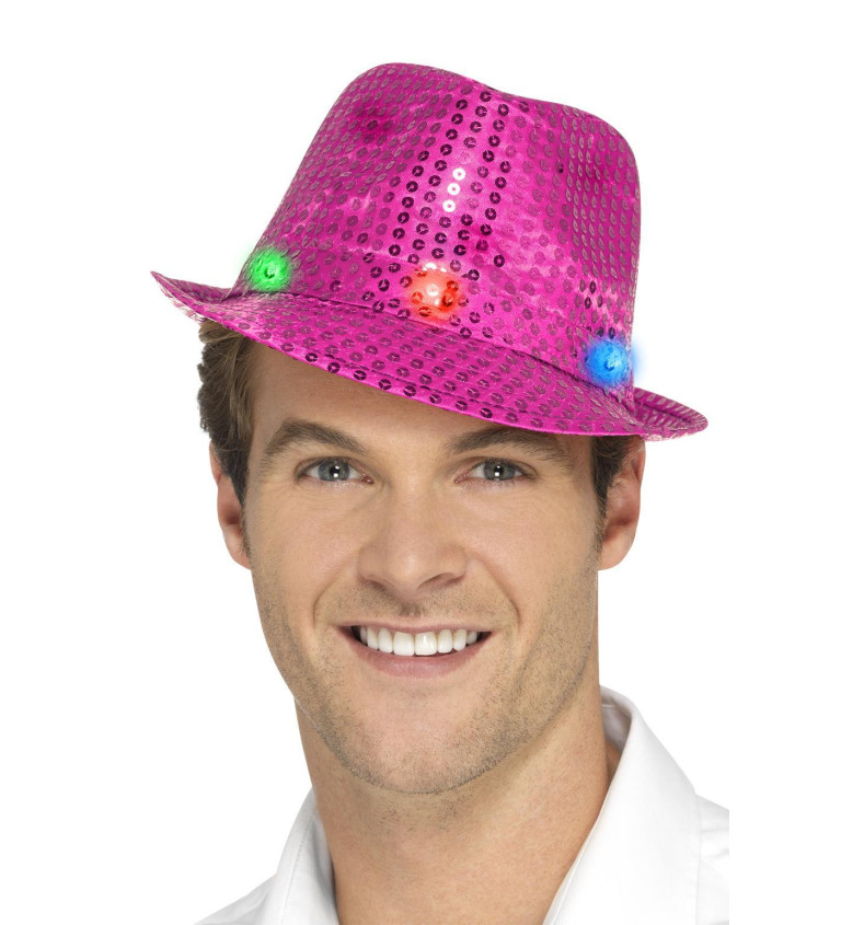 Light Up růžový klobouk