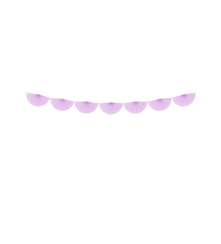 Girlanda papírová - fialová