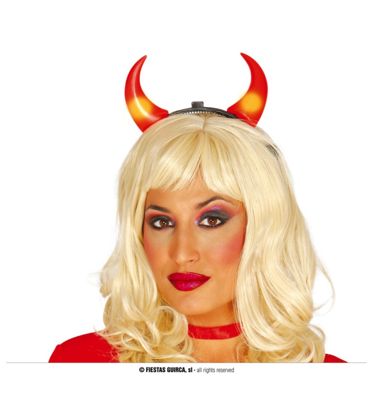 Ďábelský čelenka s rohy