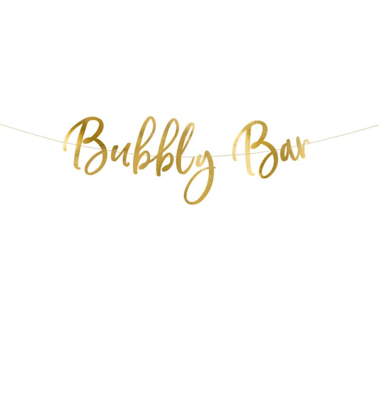 Nápis Bubbly bar