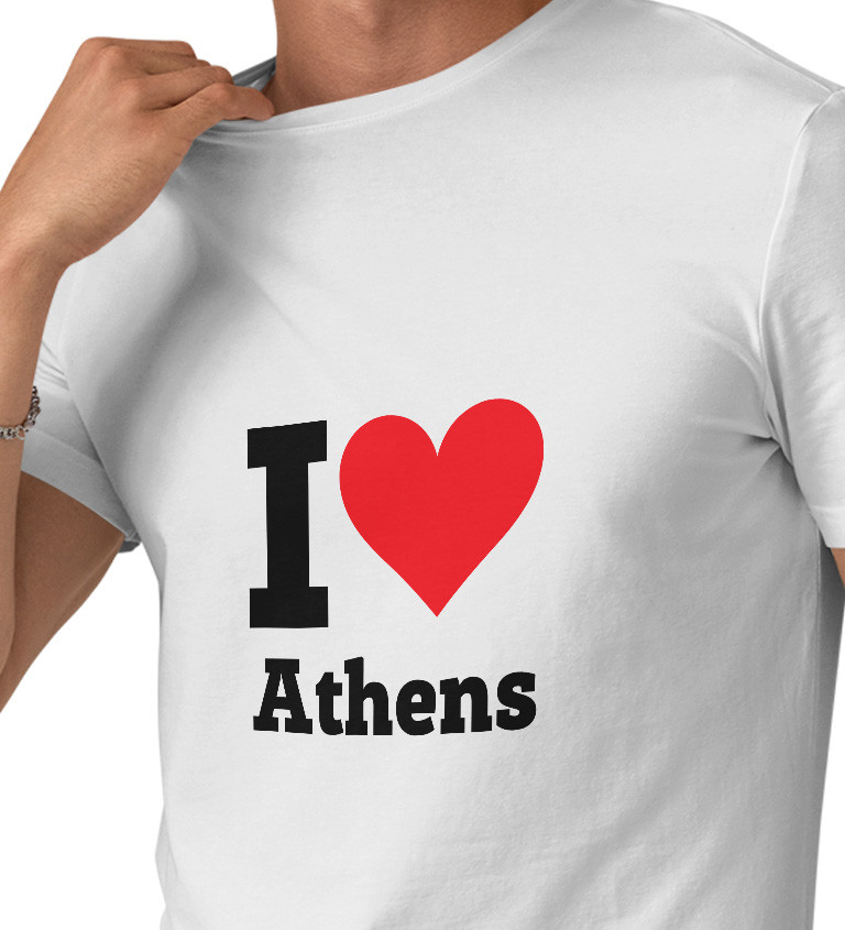 Pánské triko - I love Athens