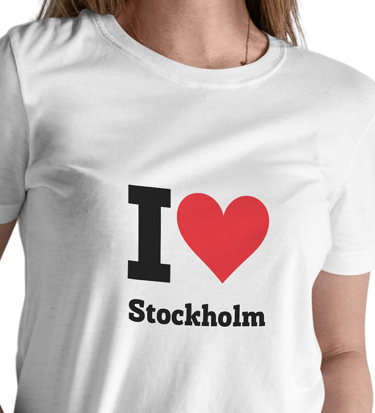 Dámské triko - I love Stockholm