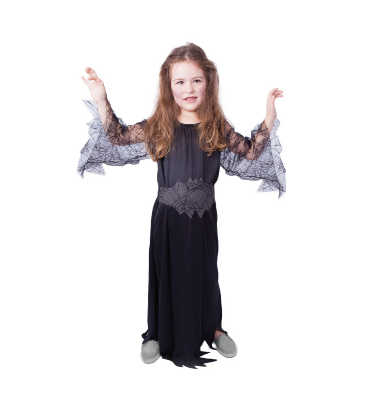 Černé dětské čarodějnické šaty