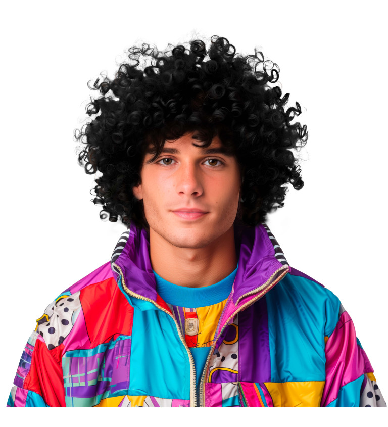 Paruka afro, černá