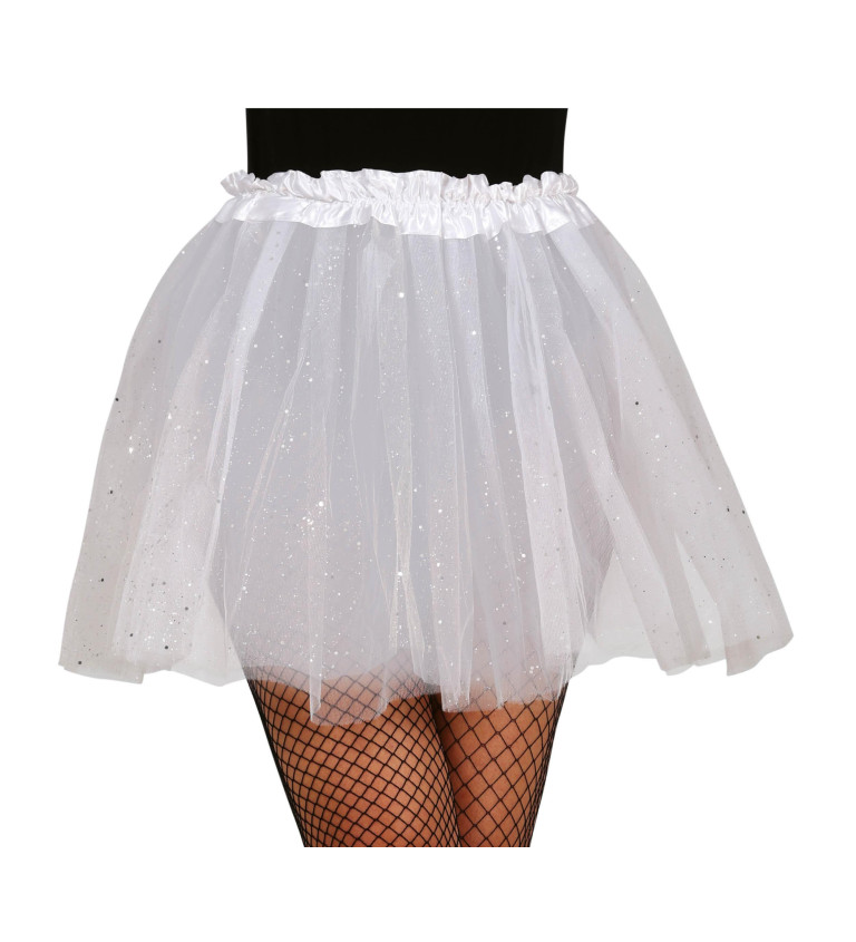 Tutu s třpytkami bílé