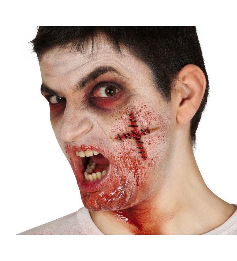 Latexová jizva s tekutým lepidlem