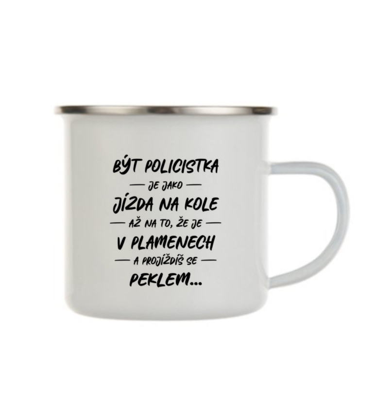 Plecháček bílý - Být policistka je jako jízda na kole v plamenech