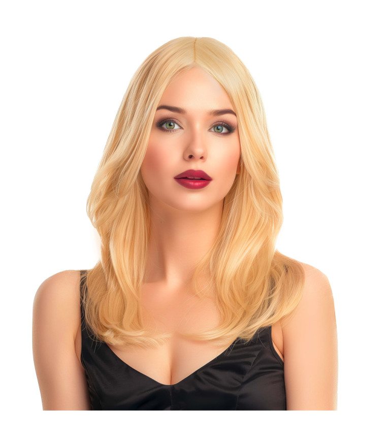 Paruka vlnitá, blond