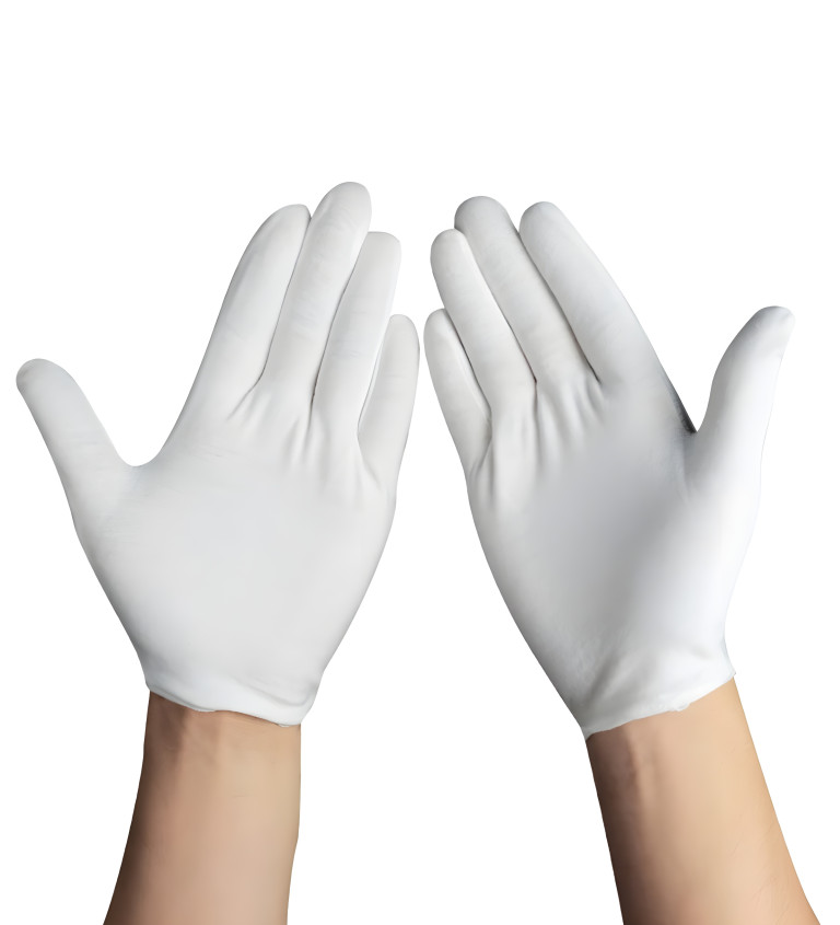 Rukavice pro muže bílé