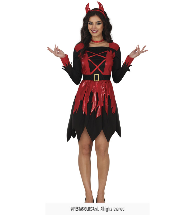 Dámský kostým čertice