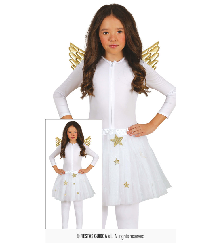 Dětská andělská sada s tutu sukýnkou a křídly