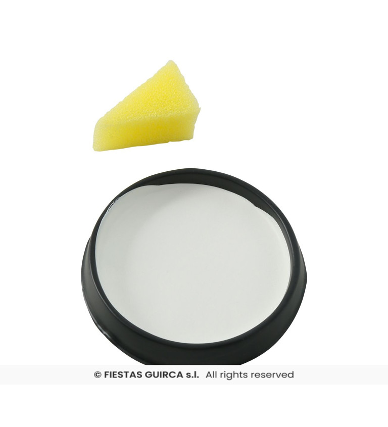 Make-up s houbičkou bílý