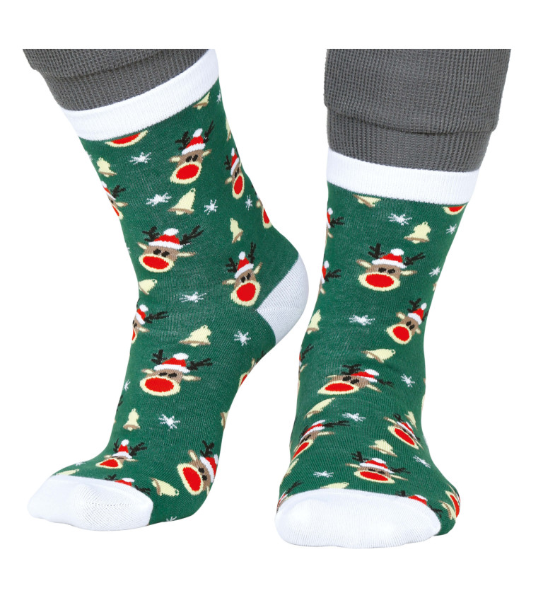 Vánoční ponožky - Sobíci